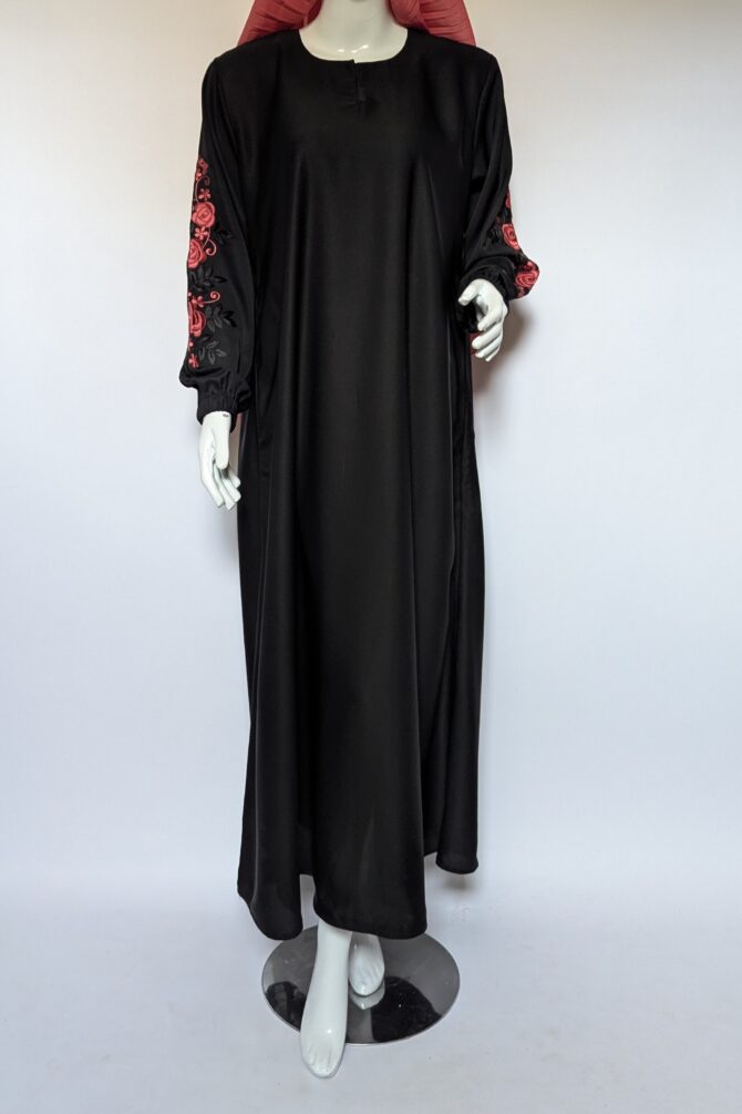 Minimal Luxe Abaya - Pink (with Hijab)