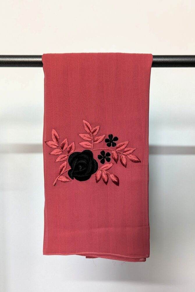 Minimal Luxe Abaya - Pink (with Hijab) - Image 2