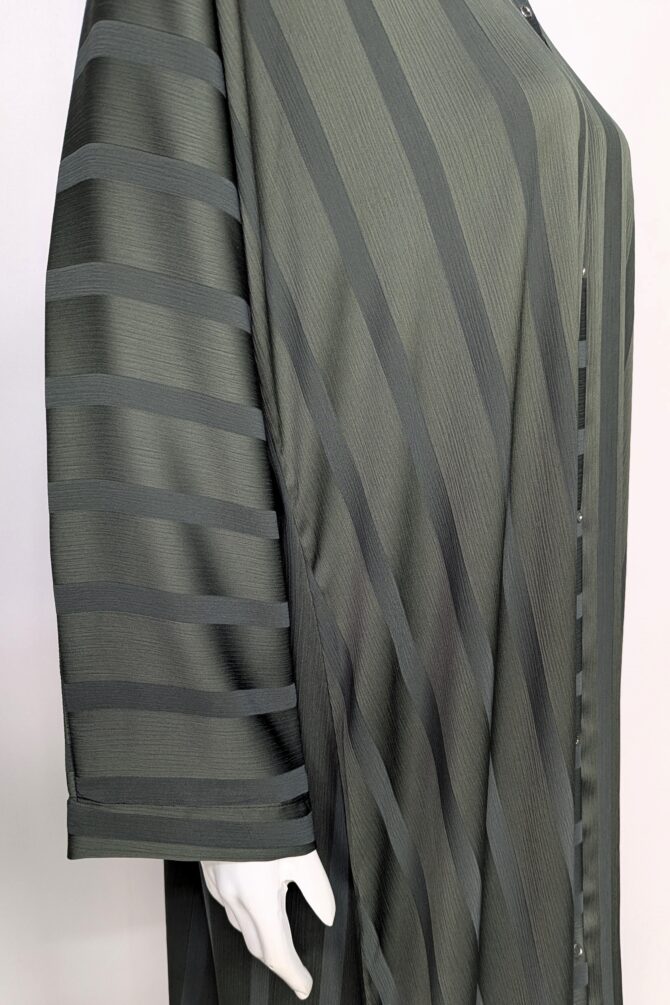 Soft Cascade Zoom Abaya - Dark green - Image 4